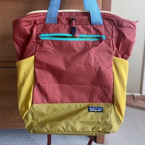 Patagonia Ultralight Black Hole Tote Pack 27L - Rust, yellow & blue